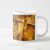 Grande Tasse arrière - plan coloré abstrait (Droite)