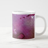 Grande Tasse Arrière - plan d'aquarelle pourpre (Droite)