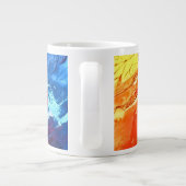 Grande Tasse Arrière - plan d'art Abstrait (Dos)