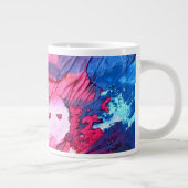 Grande Tasse Arrière - plan d'art Abstrait (Droite)