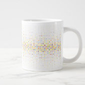 Grande Tasse Arrière - plan multicolore de point (Droite)