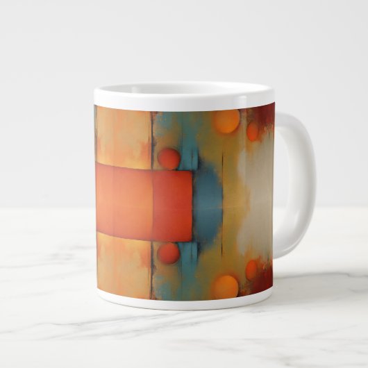 Grande Tasse art Abstrait (Devant droit)
