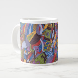 Grande Tasse Art Abstrait "Space Octopus"