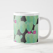 Grande Tasse Art Cactus Fleur Rose (Droite)