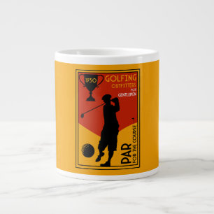 Grande Tasse Art classique du golf des années 30