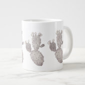 Grande Tasse Art de cactus (Devant droit)