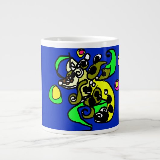 Grande Tasse art de dragon de mer  (Devant)