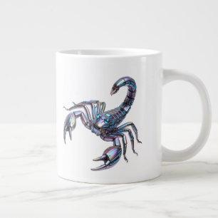 Grande Tasse Art mécanique Scorpion Cyber Iridescent
