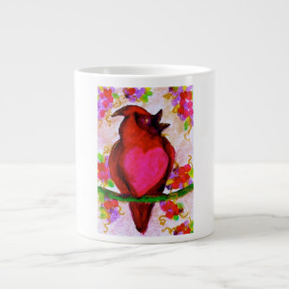 Grande Tasse Art Oiseau-Original d'amoureux par Streater CARRÉ