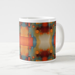 Grande Tasse Art textile Abstrait : Nature concept art couleurs