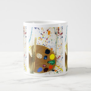 Grande Tasse Artistes Peinture Splatter et Palette de Peinture