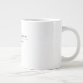 Grande Tasse Attractive Simple Professional Plain Minimalist (Droite)