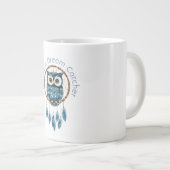 Grande Tasse Attrape-rêve de la chouette bleue (Devant droit)