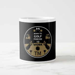 Grande Tasse Au-Dessus De La Colline Golfeur D'Anniversaire