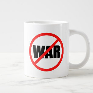 Grande Tasse Aucun symbole de guerre
