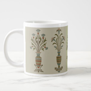 Grande Tasse Audsley Égyptien Antique Lotus Ornement Floral Art