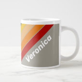 Grande Tasse Aurora Arcade rayée avec nom (Droite)