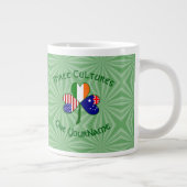Grande Tasse Australie Irlande États-Unis Drapeaux Shamrock Vot (Droite)