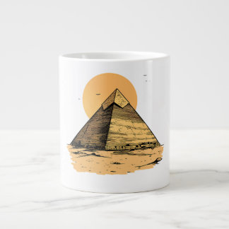 Grande Tasse Autocollant de la pyramide égyptienne antique