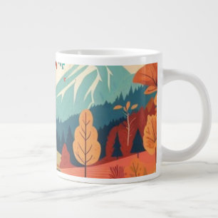 Grande Tasse Automne/Automne/feuille/coloré