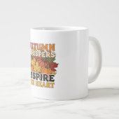 Grande Tasse Automne chuchoteurs design Tri-Blend chemise (Devant droit)