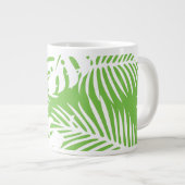 Grande Tasse automne tropical, motifs de feuilles d'été (Devant droit)