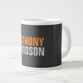 Grande Tasse Autre Parfait Cute Grey Orange Gras Texte (Devant droit)