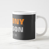 Grande Tasse Autre Taille Parfaite Gris Orange Gras Texte (Droite)