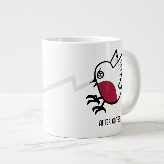 Grande Tasse Avant et après café Zombie à Frenzy Funny Robin (Devant droit)