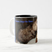 Grande tasse avec l'opossum de chant (Devant gauche)