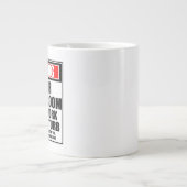 Grande Tasse Avertissement au père du marié qui travaille dur (Devant)