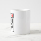 Grande Tasse Avertissement Cousin Dur Au Travail Ne Dérangez Pa (Devant)