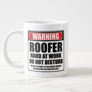 Grande Tasse Avertissement Couvercle Dur Au Travail Ne Dérangez