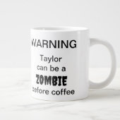 Grande Tasse Avertissement de zombie (Droite)