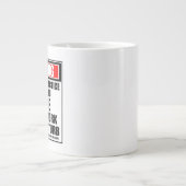 Grande Tasse Avertissement Infirmière diplômée (Devant)