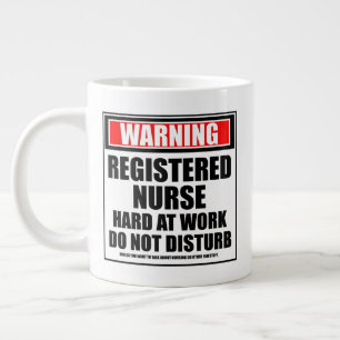 Grande Tasse Avertissement Infirmière Infirmière Infirmière Inf
