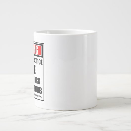 Grande Tasse Avertissement Infirmière pratique avancée Dur au t (Devant)