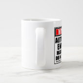 Grande Tasse Avertissement Ingénieur Automobile Dur Au Travail (Dos)