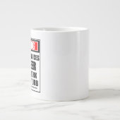 Grande Tasse Avertissement Ingénieur des services de constructi (Devant)