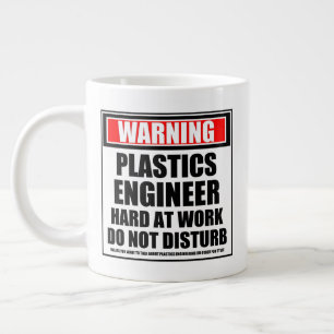 Grande Tasse Avertissement Ingénieur Plastique Dur Au Travail