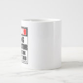 Grande Tasse Avertissement Instructeur De Conduite Dur Au Trava (Devant)