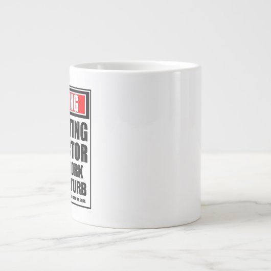 Grande Tasse Avertissement Instructeur De Patinage Sur Glace Du (Devant)
