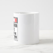 Grande Tasse Avertissement Jr Dragster Driver Hard Au Travail (Devant)