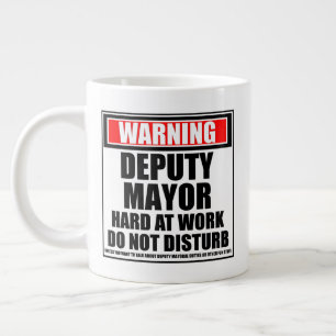 Grande Tasse Avertissement Le Maire Adjoint Dur Au Travail Ne D