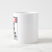 Grande Tasse Avertissement Le shérif adjoint dur au travail ne (Devant)