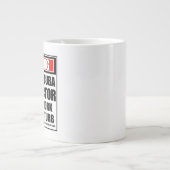 Grande Tasse Avertissement Master Scuba Instructeur Dur Au Trav (Devant)