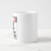 Grande Tasse Avertissement Pasteur Futur Dur Au Travail Ne Dist (Devant)