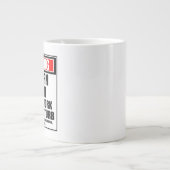 Grande Tasse Avertissement Patternmaker Hard Work Ne Disturbe P (Devant)