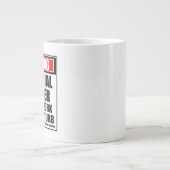 Grande Tasse Avertissement Planificateur Financier Dur Au Trava (Devant)