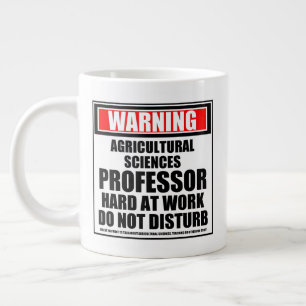 Grande Tasse Avertissement Professeur en sciences agricoles